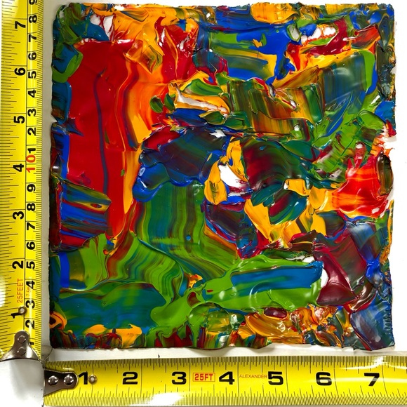 Acrylic Paint Pour Skin, colorful two sided design - Picture 6 of 8